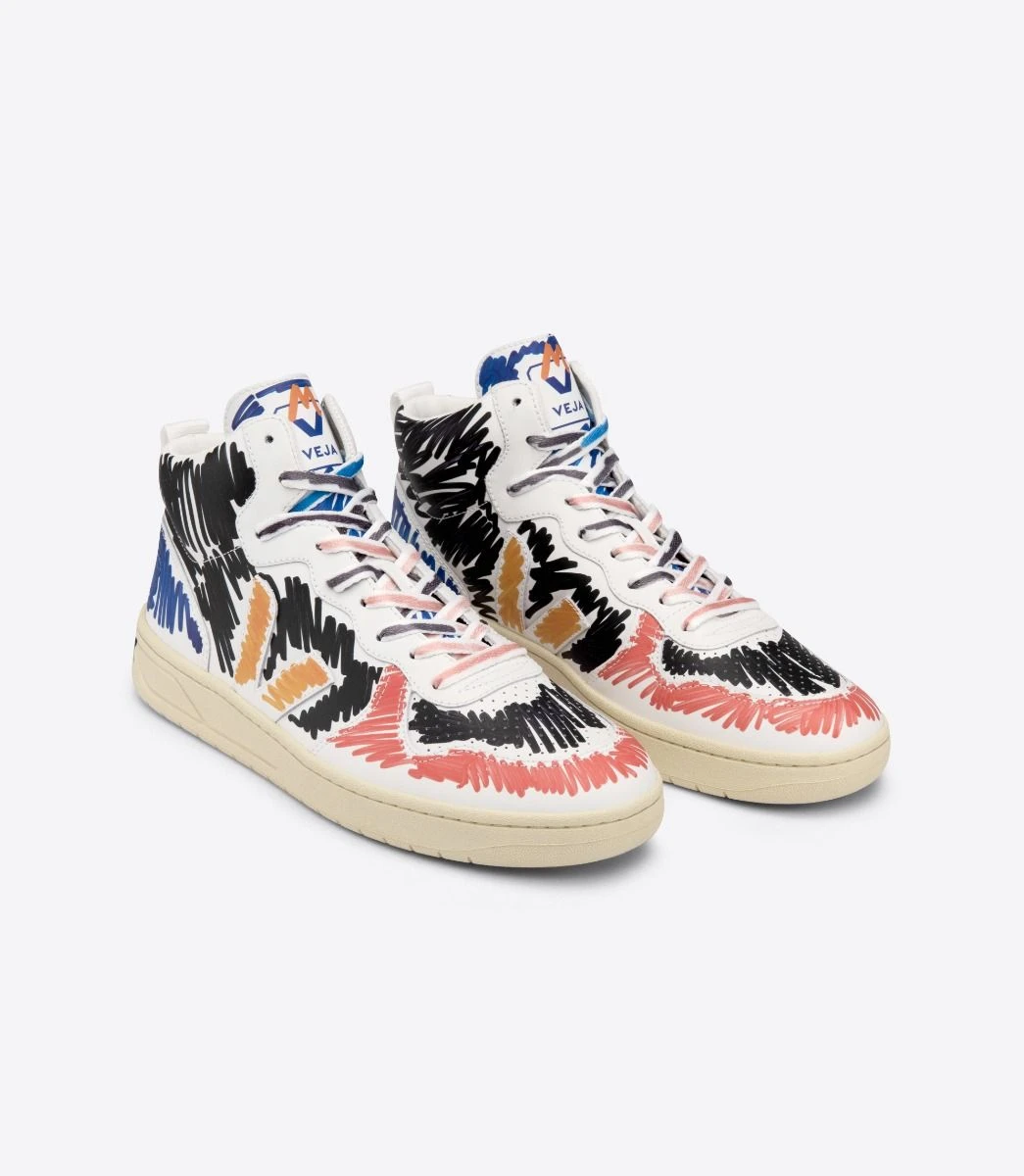 V-15 LEATHER VEJA X MARNI BLACK 2 V-15 LEATHER VEJA X MARNI BLACK - Image 2