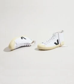 NOVA HT CANVAS WHITE BLACK BUTTER SOLE -ChromeFree Sales Store veja aw21 novahigh 1 1