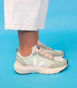 CANARY ELASTIC LACES ALVEOMESH MATCHA WHITE -ChromeFree Sales Store veja ss22 4emevue kids canary 02